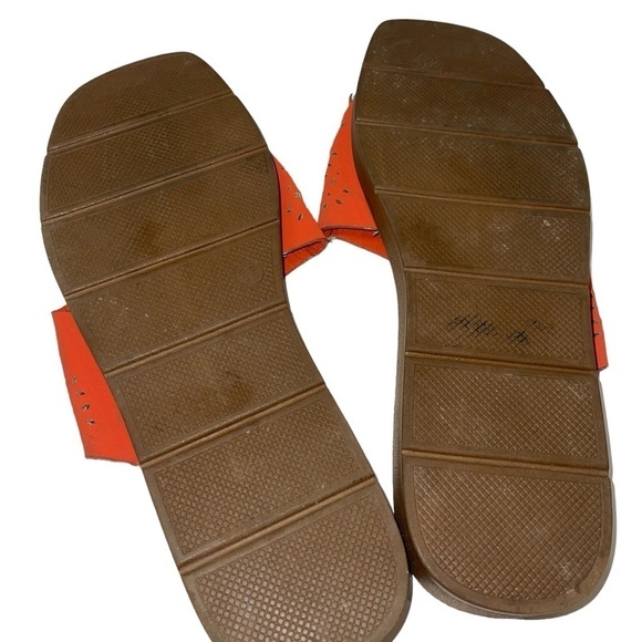 CL Laundry Women's Sandals Size 11 Coral Slides Slip On Thong Flats - Picture 5 of 7